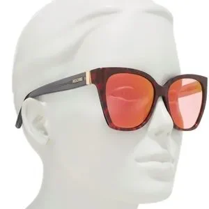 NWT Moschino Red Cat Eye Sunglasses Moschino MOS006/S Red Crystal Cat Eye Sunglasses – Designer  main image 3